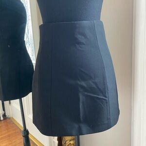 Black mini skirt